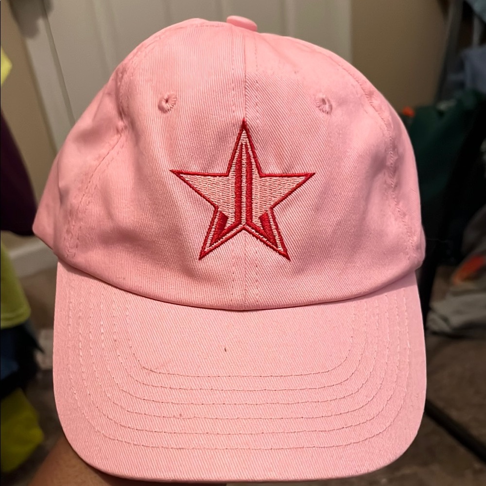 Jeffree Star Pink Star Embroidered  Trucker Hat